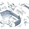 Mercedes-Benz C-Class W205 Rear Bumper Tow Hook Cover