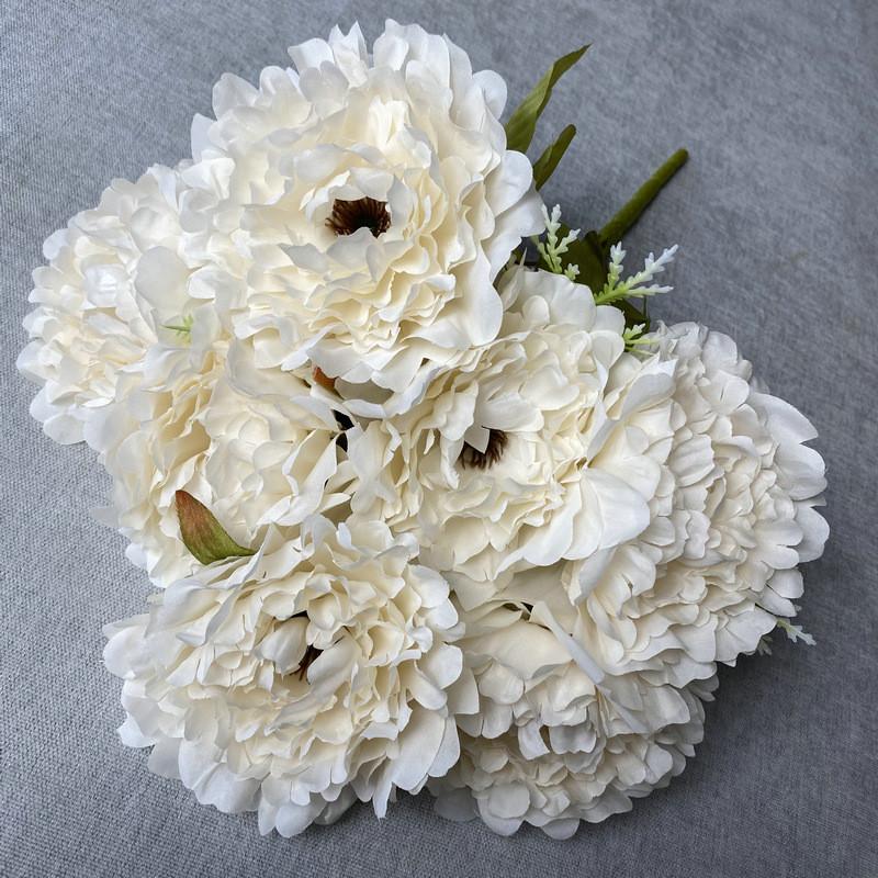 Peony Flower Artificial Wedding Centerpiece For Home Decor And Photography Prop