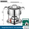 Jiakangming 304 Edelstahl Tragbarer Gas-Hotpot