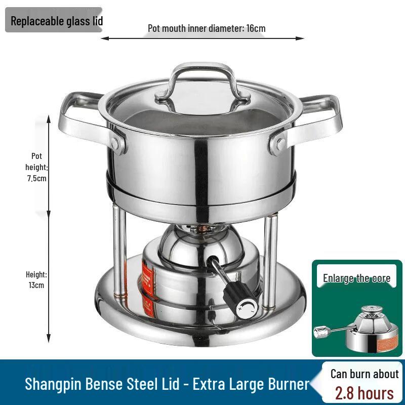 Jiakangming 304 Stainless Steel Portable Gas Hotpot