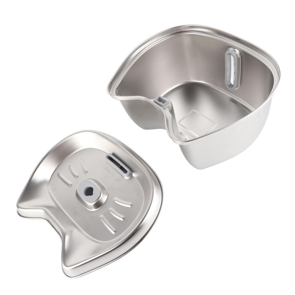 Haustier-Trinkbrunnen 3L Großes Fassungsvermögen Automatischer Edelstahl Hunde-Wasserspender