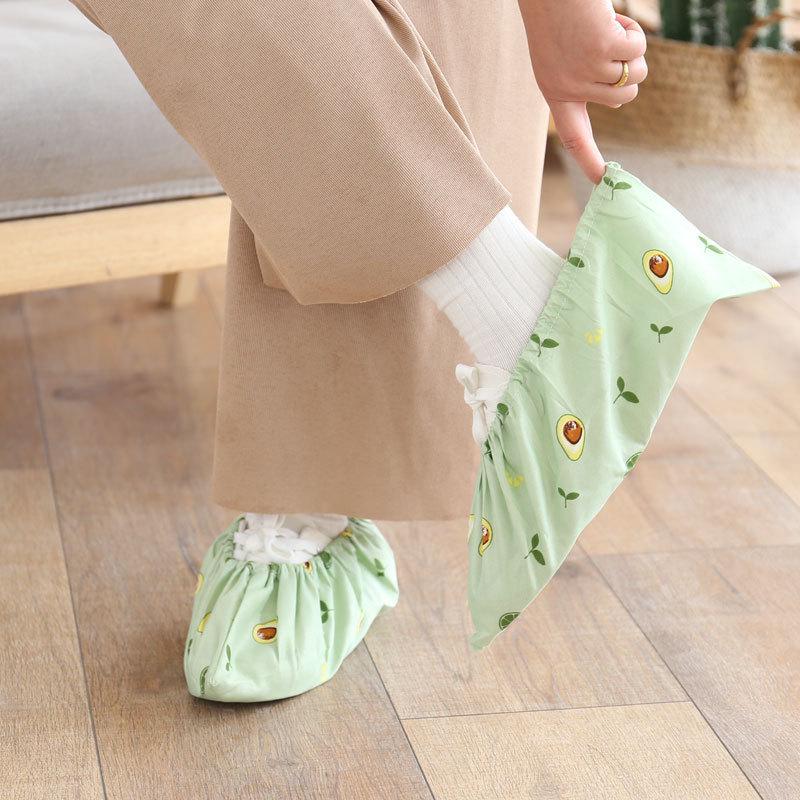 Reusable, Breathable Cotton Shoe Covers - Washable, Thickened, Wear & Stain Resistant, Dust-Proof; Ideal for Students, Computer Rooms, Unisex