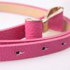 Wąskie paski dla kobiet Letni pasek skórzany z kokardą Dziewczyny damska talia PU metalowy pasek do sukienki Bowknot Strap