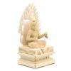 Special Buddhist Statue Acala Seated Statue Inches Height 31 Width 16 Depth Carved Cypress Wood Flame Halo Square Rock Base 1104 Kurita's [Myo-o] 3.5