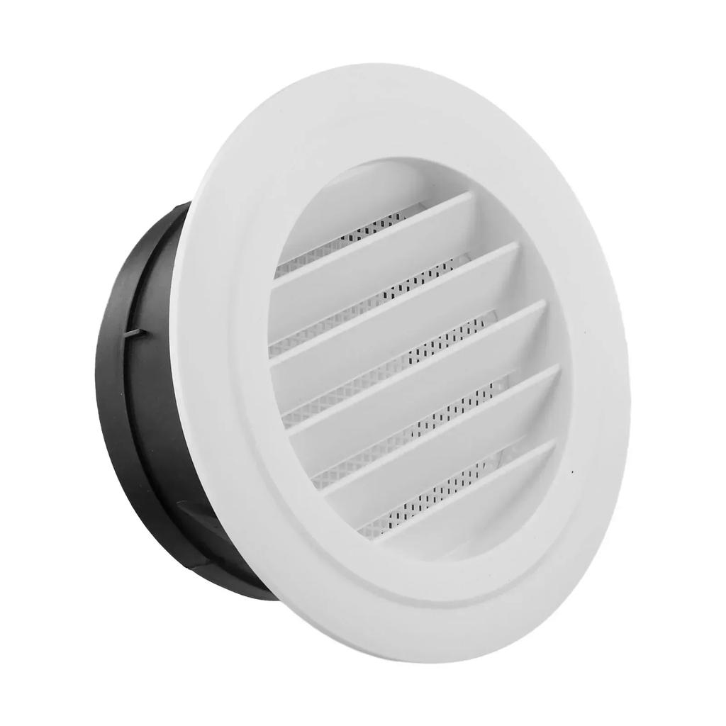 1pc Duct Vents Round Louvered Vents  Interior ABS Grille Ventilation Adjustable Air Vol 75mm/100mm/125mm/150mm/200mm