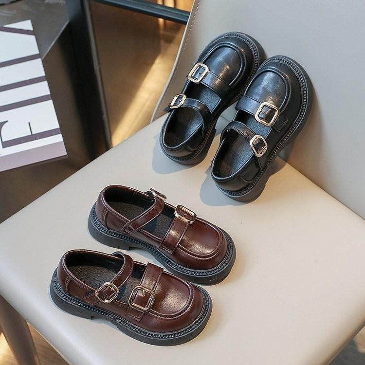 Classmate 2025 Spring and Autumn New Classmate Korean Version Versatile Children's Single Shoes Soft Sole Girls' Princess Leather Shoes
