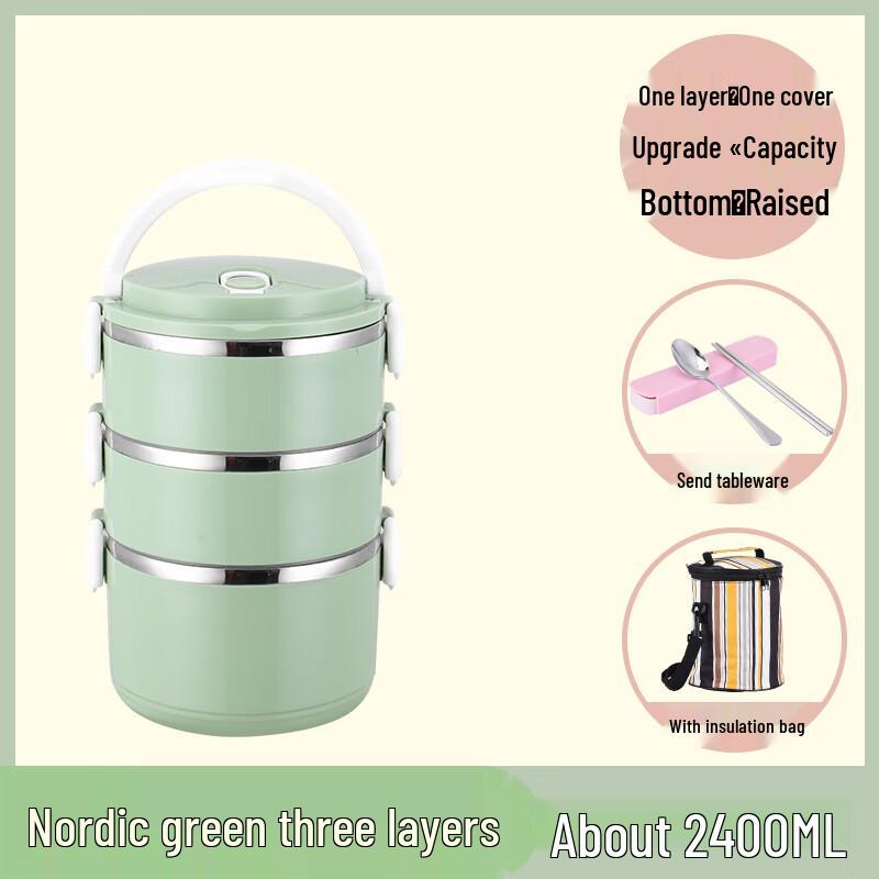 Art Magic 3-Layer Insulated Portable Lunch Box