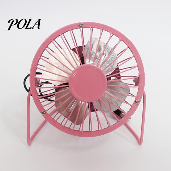 Electric Fan Mini Silent Strong Wind USB Charging Metal Wrought Iron Student Desk for Office