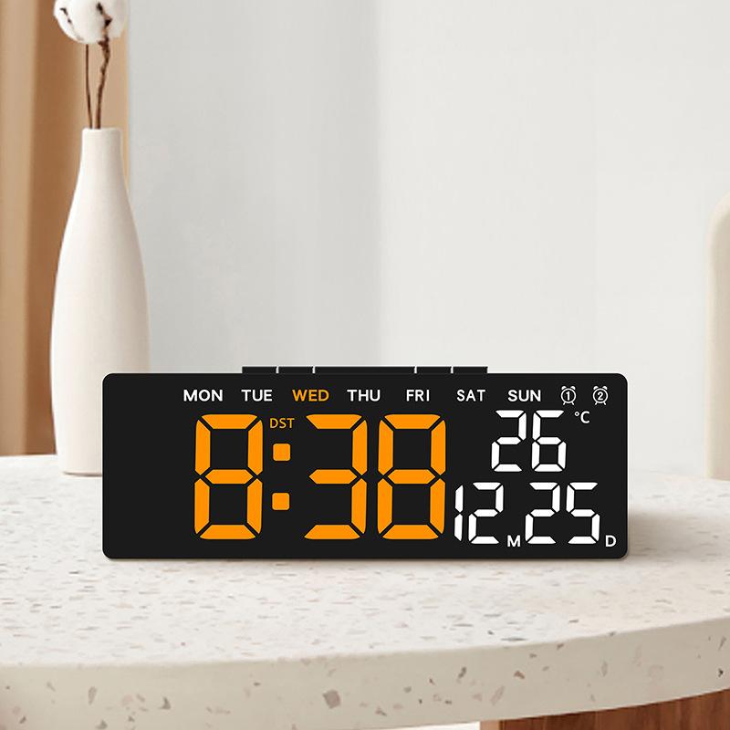New Multifunctional Minimalist Electronic LED Digital Alarm Clock with USB Output, Bedside Desk Clock 5510