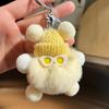 Yousheng Keychain Plush Rabbit Fur Cartoon Doll Shape Bag Charm Car Keychain Decorative Accessory Emotional Support Gift