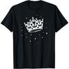 Princess Shirt with White Crown and Stars. Queen Crown