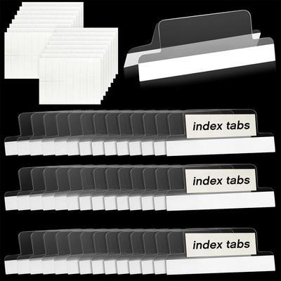 25pcs Self-adhesive Index Tabs Index Label File Storage File Storage Folder Page Separation Self-adhesive Index Label Paperwork
