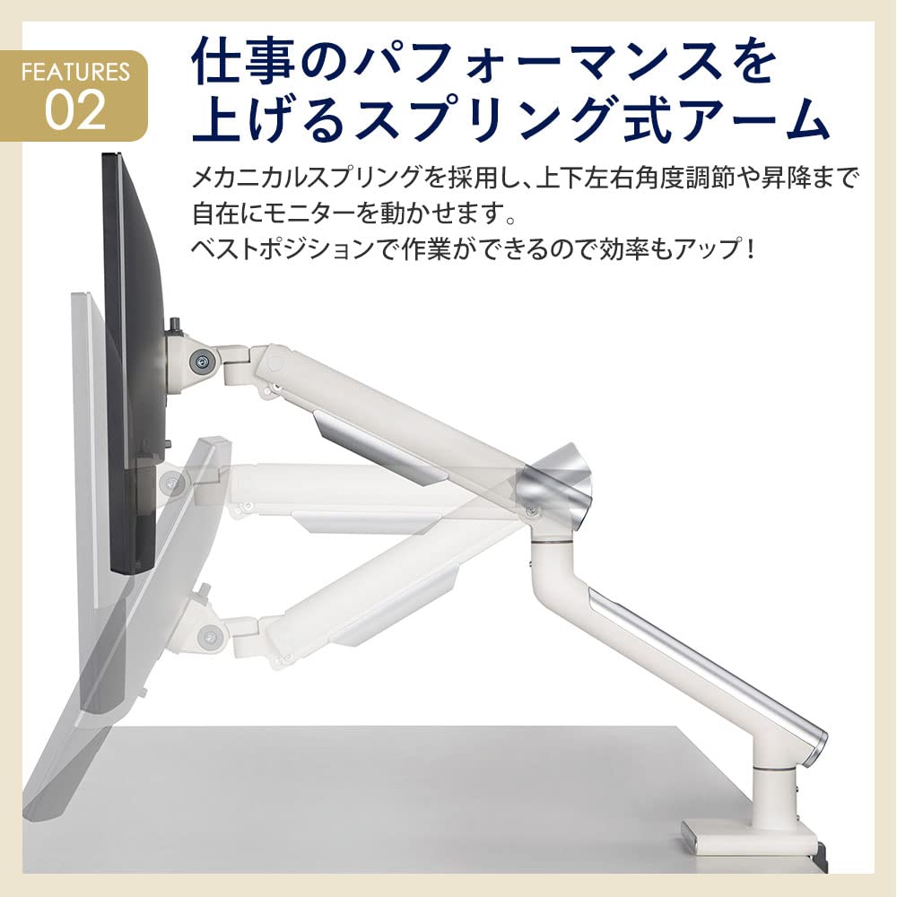 iggy type load capacity comfortable work monitor arm DA112 black 13-32 2-9kg
