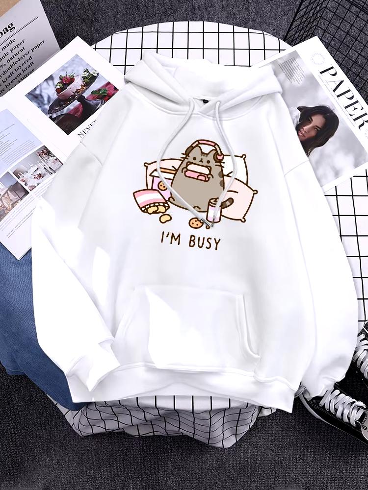Women Hoody Simple Pocket Pullovers Outdoor Soft Sweat Street Casual Female Top