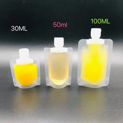 5pcs 100/50/30ml Cosmetic Packaging Bag Portable Fluid Travel Dispenser Shampoo Lotion Baby Food Bag Refillable Pouches