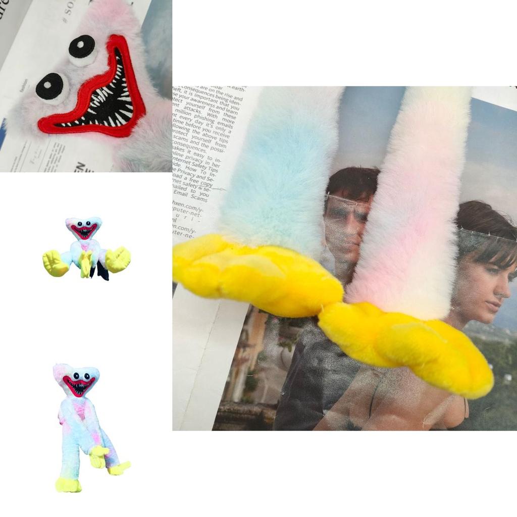Kolorowa pluszowa zabawka Huggy Wuggy Postać z gry Poppy Playtime 40cm Świetny prezent dla dzieci