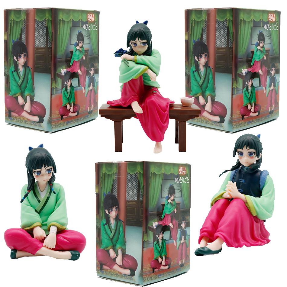 In Stock The Apothecary Diaries Maomao Jinshi Figure Anime Periphery Kawaii Sitting Toys Desktop Car Ornaments Model Gifts Kid Friendly Entertaining
