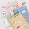 50Pcs/100Pcs Pink Reading Shiny Stickers DIY Fashion Waterproof Doodle Decals Stickers