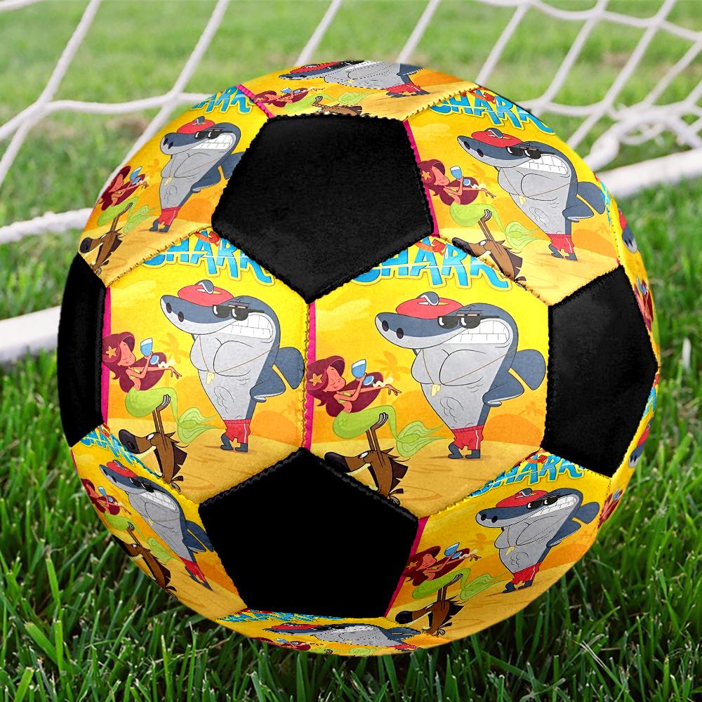 Zig & Sharko Theme Size 5 Soccer Ball, Suitable for Both Indoor and Outdoor Matches, a Gift Suitable for Everyone.