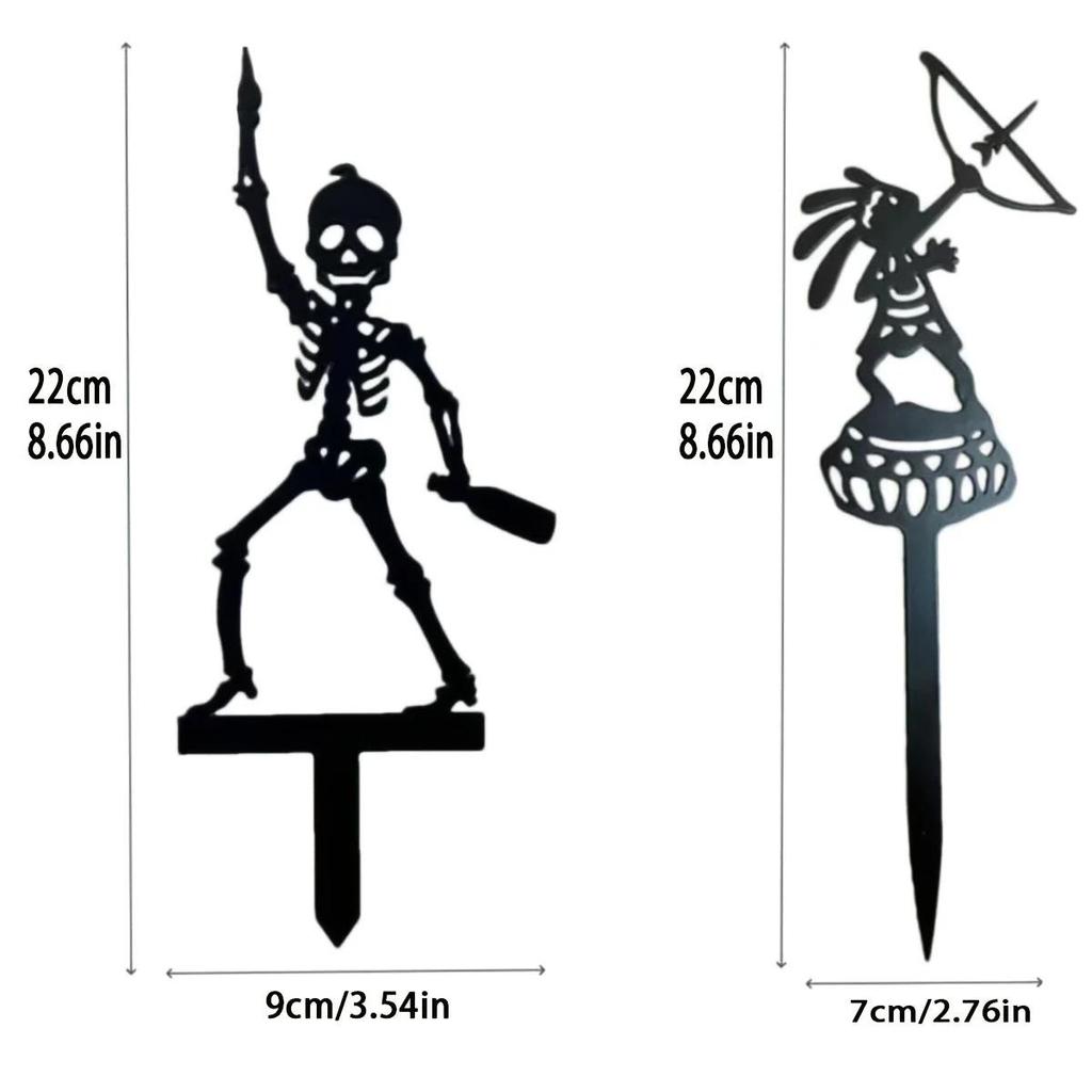 Cross Metal Ground Insert Sign for Garden Decoration