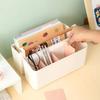 Portable Desktop Pen Holder School Office Large Capacity Stackable Cute Marker Pen Stationery Storage Box Creative Pencil Holder