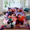 2026 Nuovo Film d'Animazione "Ralph Spaccatutto" Copripiumino e Federa, Set Biancheria da Letto per Bambini, Decorazione per la Camera da Letto