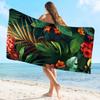 Palmenblätter Mikrofaser Bedrucktes Strandtuch Bergsteigen Yoga Strand Schwimmen Laufen Saugfähiges Weiches Handtuch