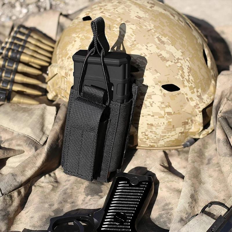 Tactical Molle Magazine Pouch Single Rifle Bag Laser Magazine Holder Waist Pack Military Hunting Gear