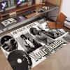 Custom Name Crystal Velvet Rug,Benson Boone Comfortable Anti Slip Floor Mat For Room Decoration