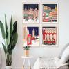 Christmas Gift Travel London Paris Prague Wall Art Canvas Painting Holiday Cottage Posters and Prints for Living Room Home Decor