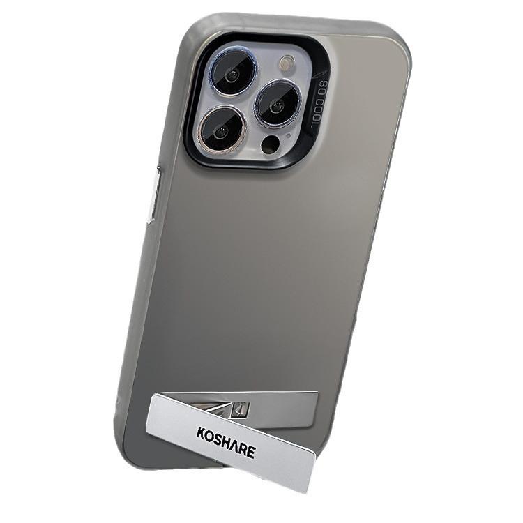 Applicable To Apple 15 Mobile Phone Case Iphone14promax Shell Bracket 13 Color Silver Matte 12 Full-cover Soft Edge Xs
