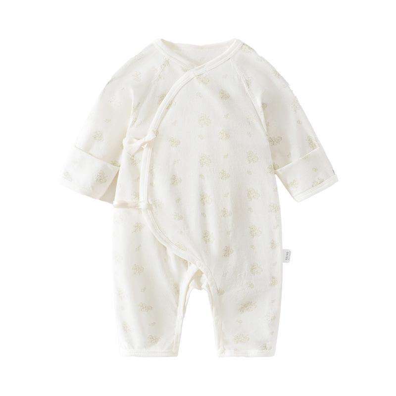 Butterfly Long Sleeve Newborn Romper - Summer Thin Style Boneless Baby Onesie Pajamas.