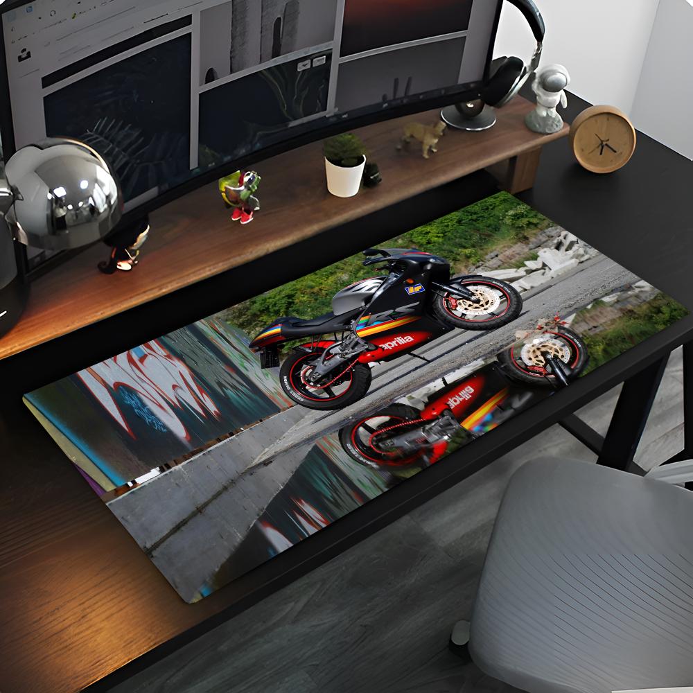 M-Motorcycle Logo A-Aprilia Mouse Pad Anime game mause pads cs lol XXL Home HD Computer Desk Mats Carpet Gamer Office Laptop Sof