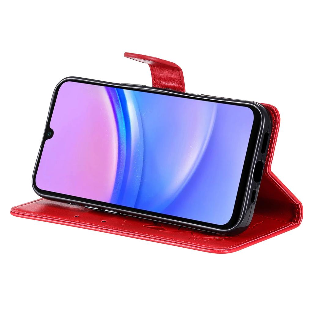 Dla Samsung Galaxy A26 5G/A16 5G/A16 4G Skórzane Etui Wzór Kot Pszczoła Pokrowiec na Telefon Portfel Stojak z Paskiem