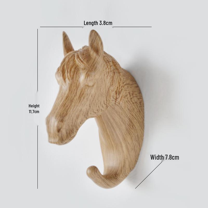 Deer Head Cartoon Wall Hook - New Creative Punch-Free Design for Home Decoration