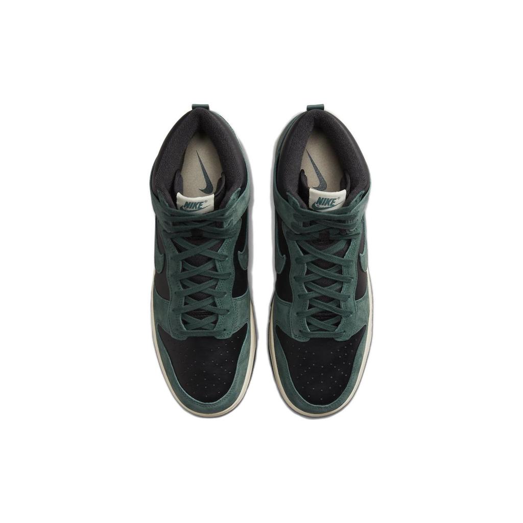 Nike Dunk High Premium Faded Spruce Unisex Sneakers Green Black Light-Cream DQ7679-002