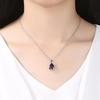 Korean Fashion Amethyst Teardrop Necklace for Women - Angel's Tears Pendant Hot Selling Jewelry