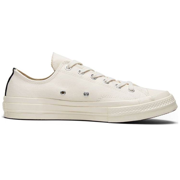 Comme Des Garçons Play X Converse Chuck 70 Low Milk Unisex Sneakers White 150207C