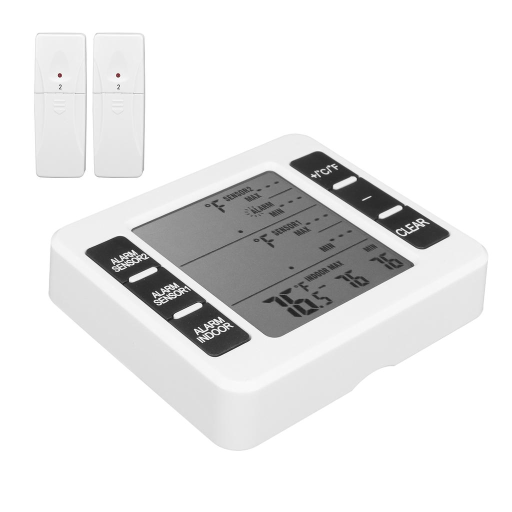 Teploměr do lednice Bezdrátový senzor Monitor teploty se zvukovým alarmem pro domácí kuchyň