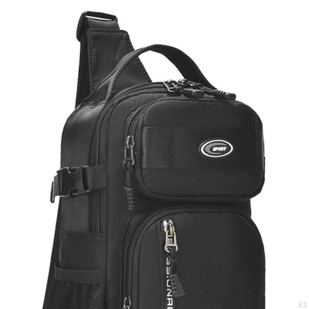 Sling Backpack Chest Bag Versatile Zipper Closure Daypack Crossbody Bags Shoulder for