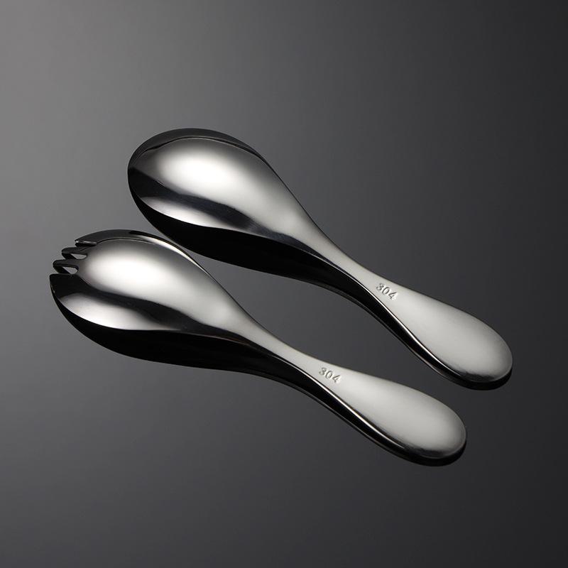 304 Stainless Steel Mini Fork Spoon Children's Small Western Tableware Gift Set Cloth Wheel Mirror Polished Young