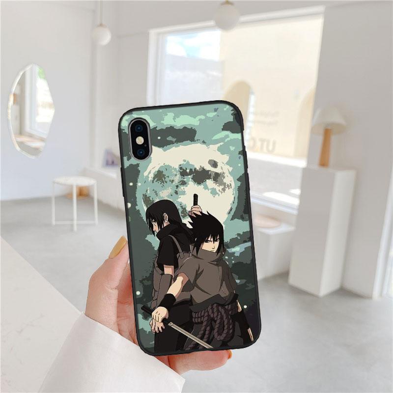 PP4 Anime Naruto Soft Shell Phone Case for iPhone 16 15 14 13 12 Pro Max Plus Mini