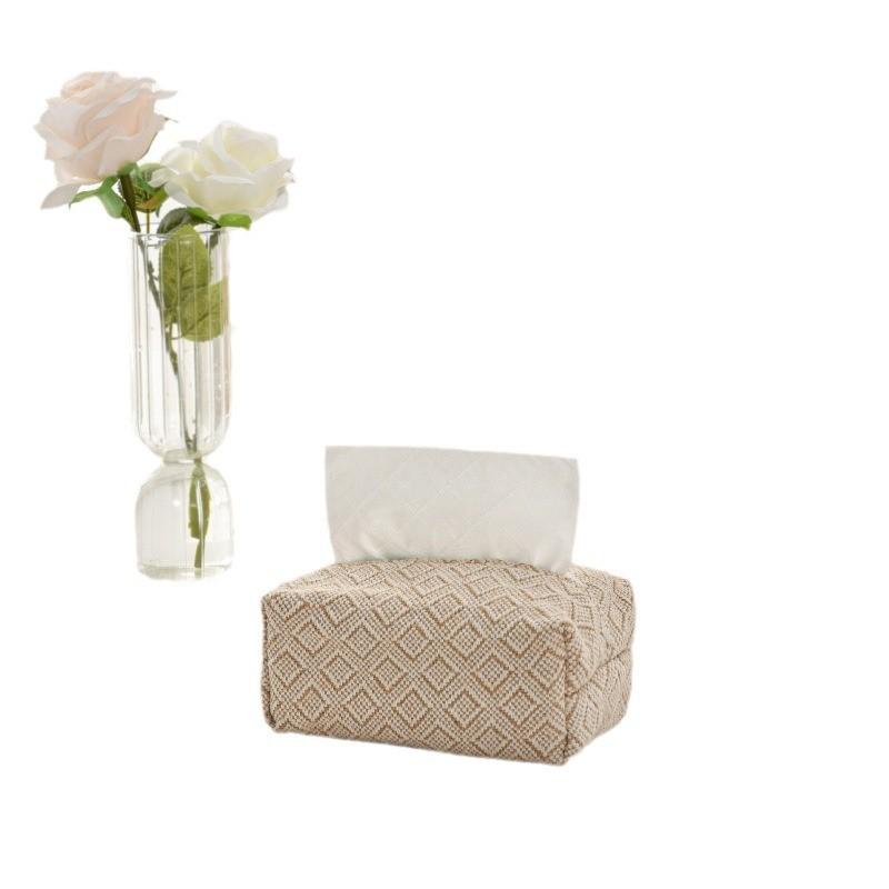 Modern Minimalist Tissue Box With Geometric Pattern For Living Room And Office Decor
