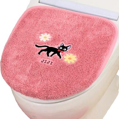 Senko Leveransservice Hana Sanpo Toalettlock för Vanliga och Tvättande Med Jiji och Ghibli 12767 Kikis Lock, Rosa, Toaletter, Katt, Design,
