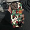 Christmas Dogs Are Suitable for Apple 16promax Colored Silver 14PLUS Anti-drop Mobile Phone Case 13 Couples 12 Autumn and Winter 11