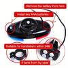1PCS Bicycle Bell 6 LED 4 Tone  Horn Bike Call LED Police Light Electronic Loud Siren Kid Accessories Bike Scooter