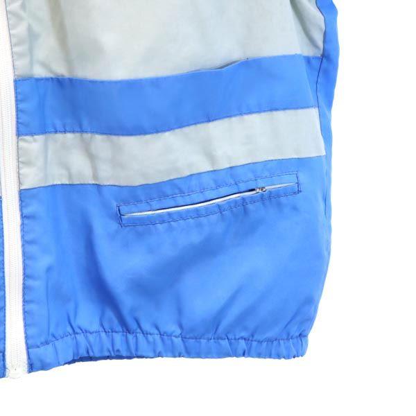 Puma 80s Made In Italy Vintage Logo Embroidery_ 2WAY Zip Jacket L Blue Men's Used