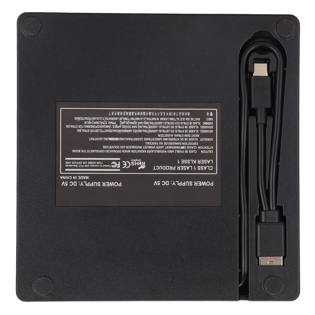 Hilitand External DVD Drive Box Removable 5Gbps Laptop Optical Drive Enclosure for SATA DVD RW Drive USB3.0/USB2.0 12.7mm/9.5mm