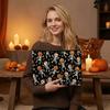 Halloween Themed Pencil Case Storage Bag Large Capacity Cosmetic with Pumpkin Smooth Zipper