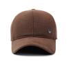 Men's Cap Autumn Winter Middle-Aged Thick Woolen Baseball Cap Windproof Ear Protection for The Elderly